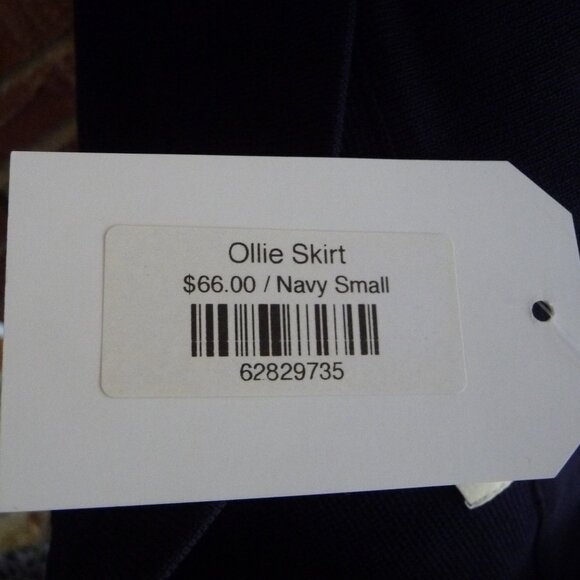 ALL ROW OLLIE WRAP SKIRT SIZE SMALL NAVY BLUE - Picture 5 of 6